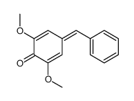 4-benzylidene-2,6-dimethoxycyclohexa-2,5-dien-1-one结构式