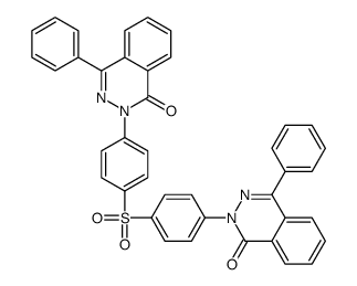 2-[4-[4-(1-oxo-4-phenylphthalazin-2-yl)phenyl]sulfonylphenyl]-4-phenylphthalazin-1-one Structure
