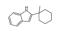 2-(1-METHYL-CYCLOHEXYL)-1H-INDOLE结构式