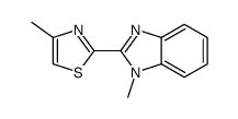 4-methyl-2-(1-methylbenzimidazol-2-yl)-1,3-thiazole Structure