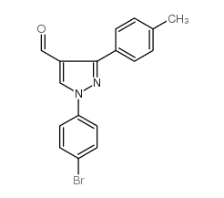 1-(4-bromophenyl)-3-p-tolyl-1h-pyrazole-4-carbaldehyde结构式