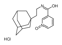 N-(2-(1-ADAMANTYL)ETHYL)NICOTINAMIDE 1-OXIDE HYDROCHLORIDE结构式
