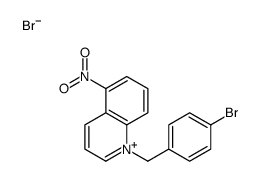 1-[(4-bromophenyl)methyl]-5-nitroquinolin-1-ium,bromide结构式