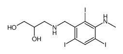 3-(2,4,6-Triiodo-3-methylamino-benzylamino)-propane-1,2-diol结构式
