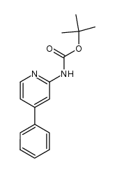 tert-butyl (4-phenylpyridin-2-yl)carbamate结构式