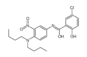 5-chloro-N-[4-(dibutylamino)-3-nitrophenyl]-2-hydroxybenzamide结构式