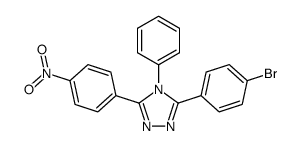 3-(4-bromophenyl)-5-(4-nitrophenyl)-4-phenyl-1,2,4-triazole结构式