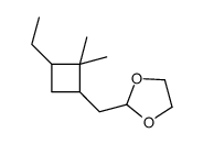 2-[(3-ethyl-2,2-dimethylcyclobutyl)methyl]-1,3-dioxolane Structure