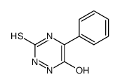 5-phenyl-3-sulfanylidene-1,2-dihydro-1,2,4-triazin-6-one Structure