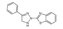 2-(4-phenyl-1,5-dihydrotriazol-2-yl)-1,3-benzothiazole结构式