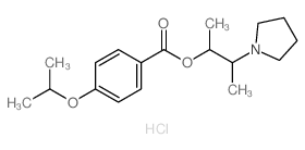 3-pyrrolidin-1-ylbutan-2-yl 4-propan-2-yloxybenzoate Structure