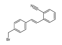 2-[2-[4-(bromomethyl)phenyl]ethenyl]benzonitrile Structure