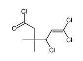 4,6,6-trichloro-3,3-dimethylhex-5-enoyl chloride Structure