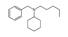 N-Cyclohexyl-N-pentylbenzylamine结构式