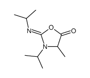 4-methyl-3-propan-2-yl-2-propan-2-ylimino-1,3-oxazolidin-5-one Structure