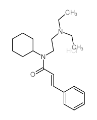 2-Propenamide,N-cyclohexyl-N-[2-(diethylamino)ethyl]-3-phenyl-, hydrochloride (1:1) picture