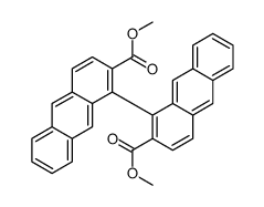 methyl 1-(2-methoxycarbonylanthracen-1-yl)anthracene-2-carboxylate结构式