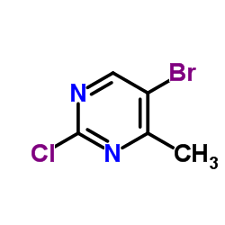 5-Bromo-2-chloro-4-methylpyrimidine structure