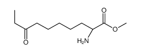 methyl (2S)-2-amino-8-oxodecanoate Structure