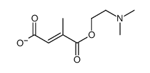 4-[2-(dimethylamino)ethoxy]-3-methyl-4-oxobut-2-enoate结构式