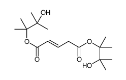 bis(3-hydroxy-2,3-dimethylbutan-2-yl) pent-2-enedioate结构式
