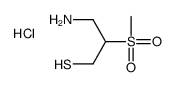 3-amino-2-methylsulfonylpropane-1-thiol,hydrochloride结构式