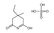 4-ethyl-4-methylpiperidine-2,6-dione,sulfuric acid结构式