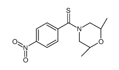 [(2S,6S)-2,6-dimethylmorpholin-4-yl]-(4-nitrophenyl)methanethione结构式