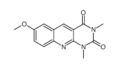 7-methoxy-1,3-dimethylpyrimido[4,5-b]quinoline-2,4-dione结构式