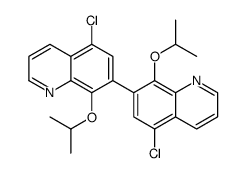 5-chloro-7-(5-chloro-8-propan-2-yloxyquinolin-7-yl)-8-propan-2-yloxyquinoline结构式