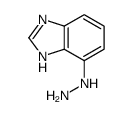 1H-Benzimidazole,4-hydrazino-(9CI) structure