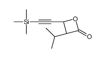 (3R,4R)-3-propan-2-yl-4-(2-trimethylsilylethynyl)oxetan-2-one结构式