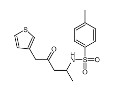 4-methyl-N-(4-oxo-5-thiophen-3-ylpentan-2-yl)benzenesulfonamide结构式