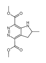 2-methyl-2,3-dihydro-1H-pyrrolo[2,3-d]pyridazine-4,7-dicarboxylic acid dimethyl ester结构式