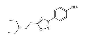 3-(4-amino-phenyl)-5-(2-diethylamino-ethyl)-[1,2,4]oxadiazole结构式