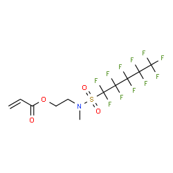 2-(methyl-(1,1,2,2,3,3,4,4,5,5,5-undecafluoropentylsulfonyl)amino)ethyl prop-2-enoate结构式