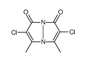 2,6-dichloro-1,7-dimethylpyrazolo[1,2-a]pyrazole-3,5-dione结构式