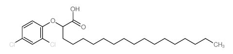 Octadecanoic acid,2-(2,4-dichlorophenoxy)-结构式
