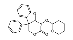 5,5-diphenyl-3-tetrahydropyran-2-yloxy-[1,3]oxazinane-2,4-dione Structure