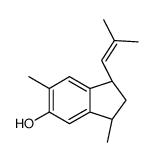 (1S,3R)-3,6-dimethyl-1-(2-methylprop-1-enyl)-2,3-dihydro-1H-inden-5-ol Structure