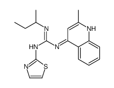 2-butan-2-yl-1-(2-methylquinolin-4-yl)-3-(1,3-thiazol-2-yl)guanidine Structure