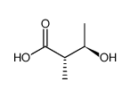 (2S,3R)-3-hydroxy-2-methyl-Butanoic acid结构式