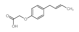 2-[4-[(E)-but-2-enyl]phenoxy]acetic acid结构式