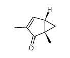 1,3-Dimethylbicyclo[3.1.0] hex-3-en-2-on Structure