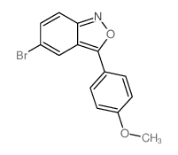 2,1-Benzisoxazole,5-bromo-3-(4-methoxyphenyl)-结构式