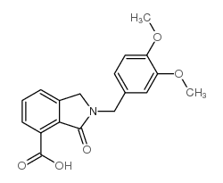 2-(3,4-DIMETHOXYBENZYL)-3-OXOISOINDOLINE-4-CARBOXYLIC ACID Structure