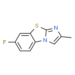 7-FLUORO-2-METHYLIMIDAZO[2,1-B]BENZOTHIAZOLE结构式