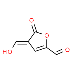 2-Furancarboxaldehyde, 4,5-dihydro-4-(hydroxymethylene)-5-oxo- (9CI) structure