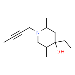 4-Piperidinol,1-(2-butynyl)-4-ethyl-2,5-dimethyl-(9CI) structure