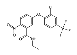 2-Nitro-5-(2-chloro-4-trifluoromethylphenoxy)-N-ethylbenzamide Structure